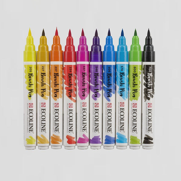 Set 10 Rotuladores Lettering Ecoline
