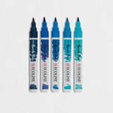 Set 5 Rotuladores Brush Pen Ecoline Azul
