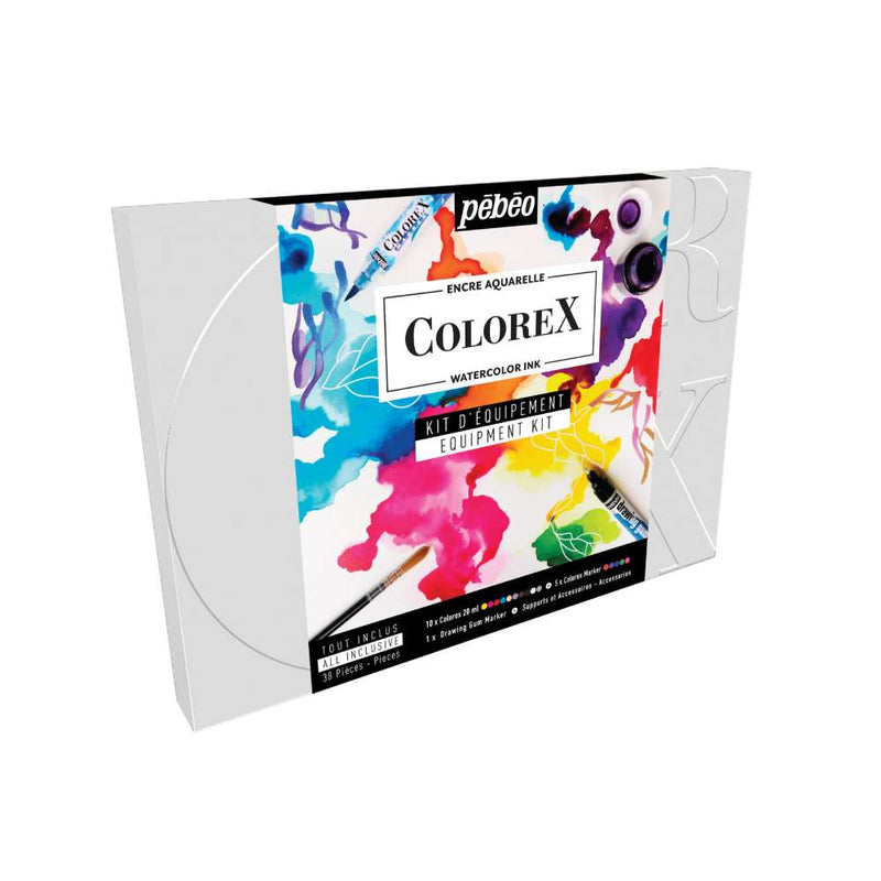 Kit Cofre Rotuladores Acuarelables Colorex y Accesorios Pebeo (2)