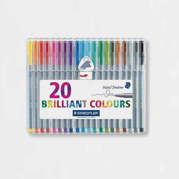 Estuche 20 Rotuladores Triplus Fineliner 0,3mm STAEDTLER
