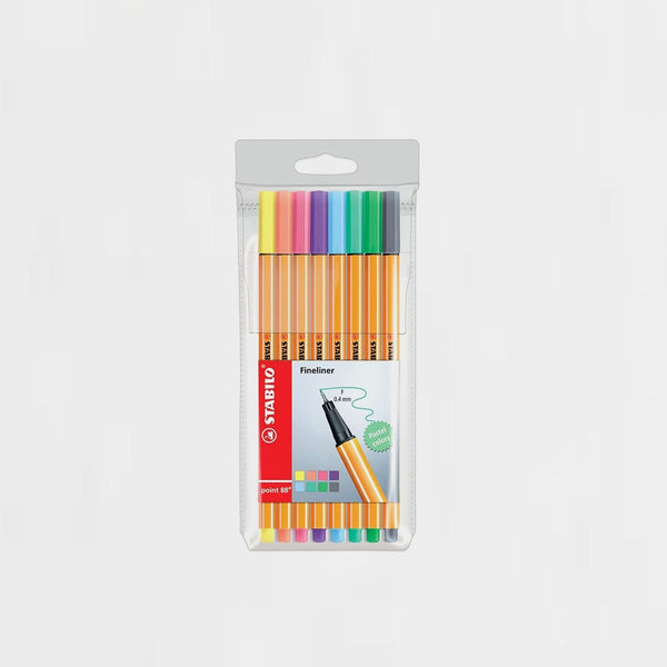 Estuche 8 Rotuladores Punta Fina Pastel Stabilo