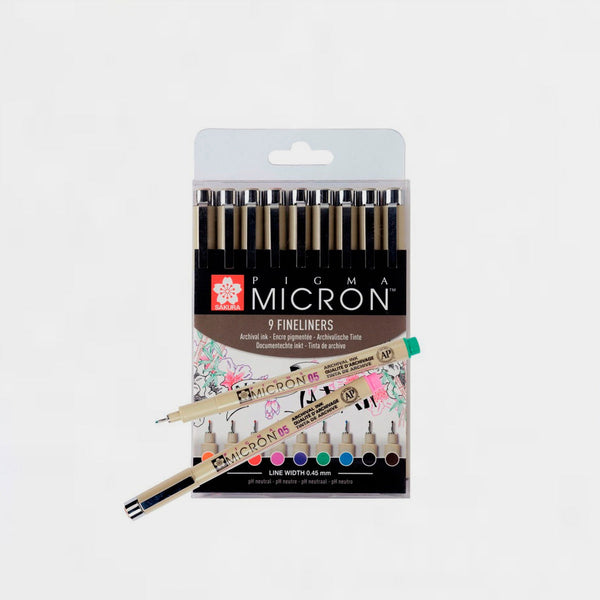 Set Pigma Micron 005 COL 05 Negro Sakura KOI