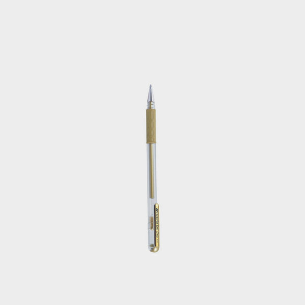 Bolígrafos Gel Grip K118 Pentel & Oro Metalizado