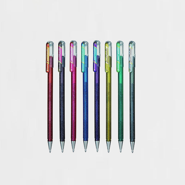 Set 8 Bolígrafos Hybrid Dual Metallic Pentel