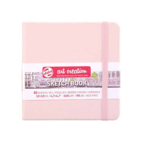 Cuaderno Sketch Rosa 12x12 Art Creation