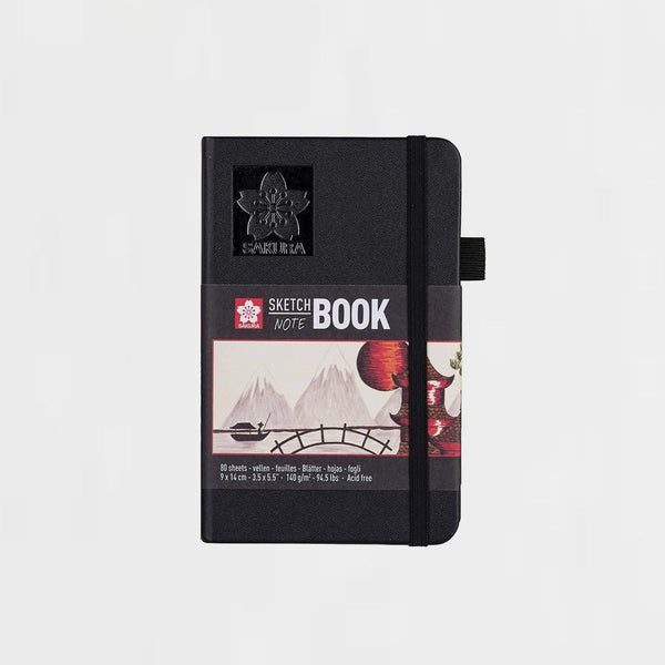 Bloc Sketchbook Negro 9x14 cm SAKURA