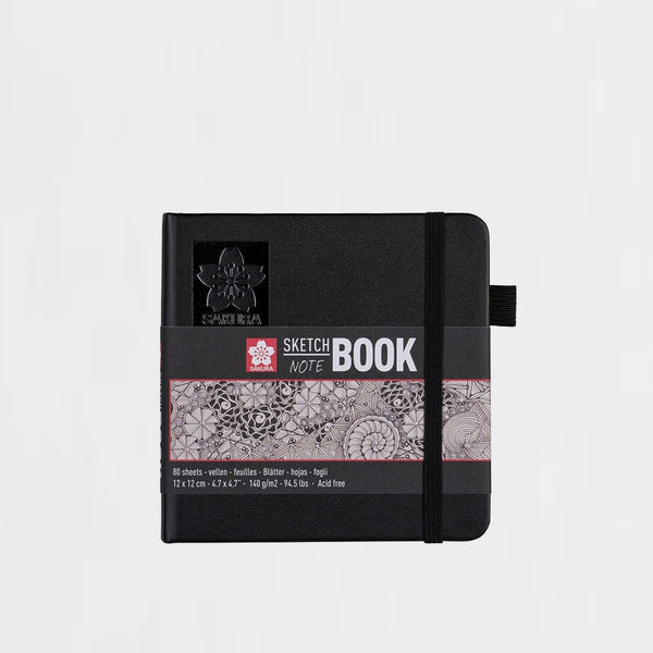 Bloc Sketchbook Negro 12x12 cm SAKURA