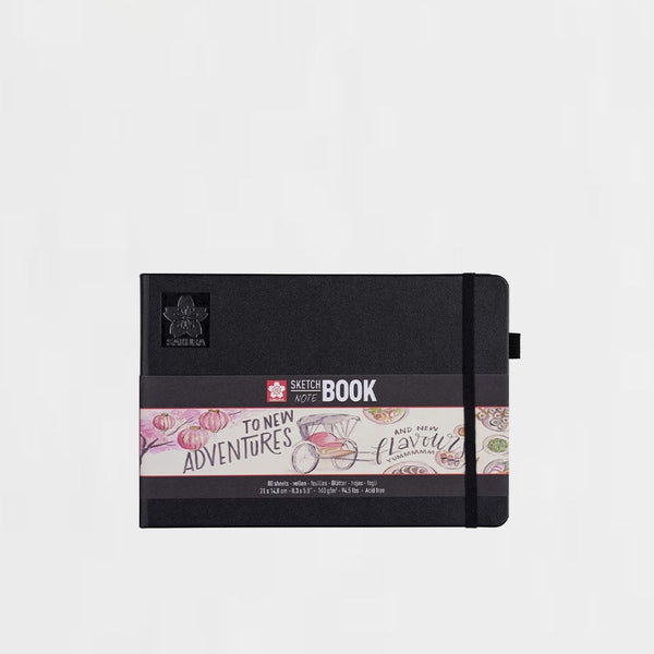 Bloc Sketchbook Negro 21x14,8 cm SAKURA
