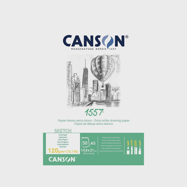Bloc de Dibujo '1557' A5 120gr 50 Hojas Canson