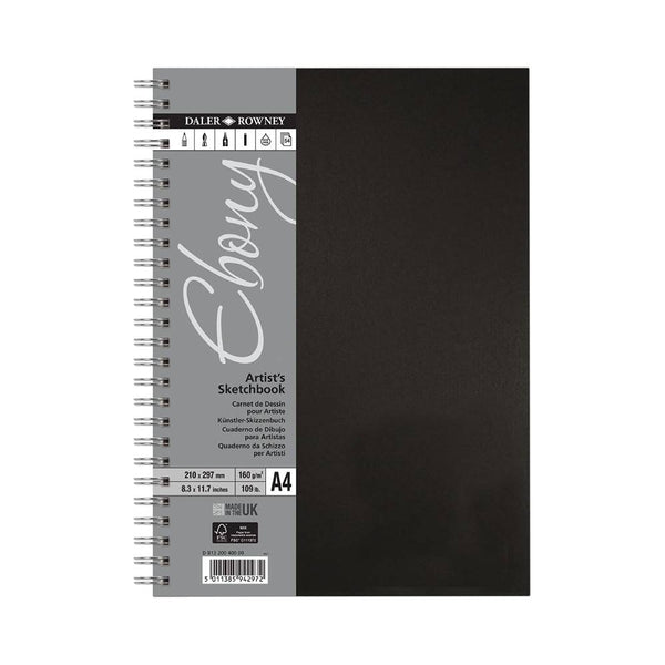 Bloc Dibujo Retrato A4 Ebony Daler Rowney