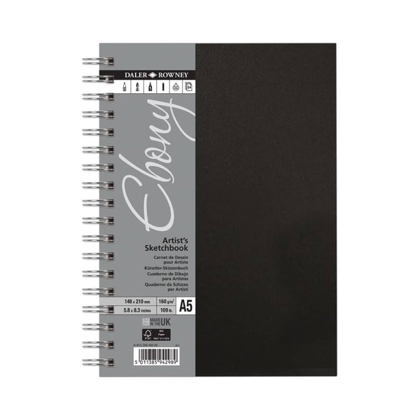Bloc Dibujo Retrato A5 Ebony Daler Rowney