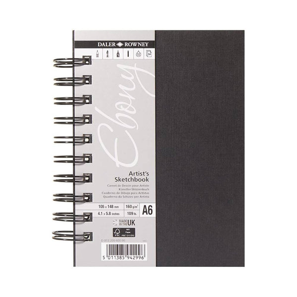Bloc Dibujo Retrato A6 Ebony Daler Rowney