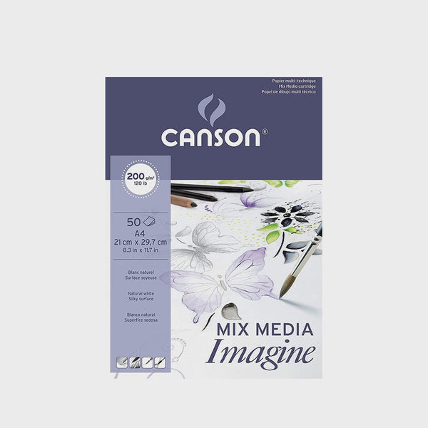 Bloc Dibujo Canson Imagine A4 200gr 50 Hojas (1)