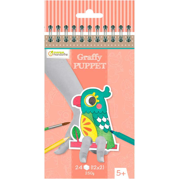 Cuaderno Colorear Mascotas Graffy Puppet