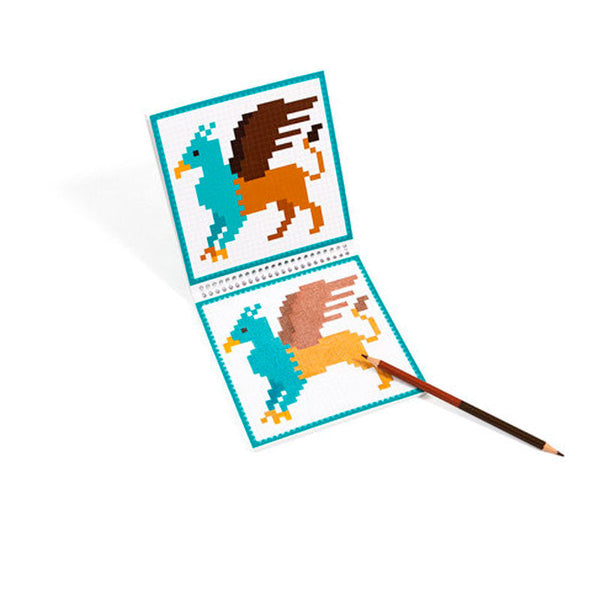 Cuaderno Colorear Criaturas Fantásticas Graffy Pixel (1)