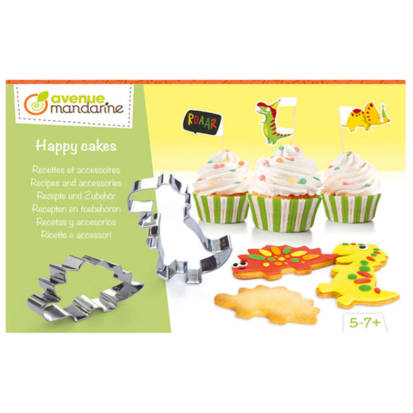 Caja Creativa Happy Cakes Recetas y Accesorios Dinosaurios Avenue Mandarine