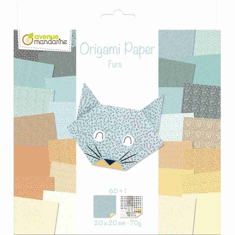 Set Origami Furs Avenue Mandarine
