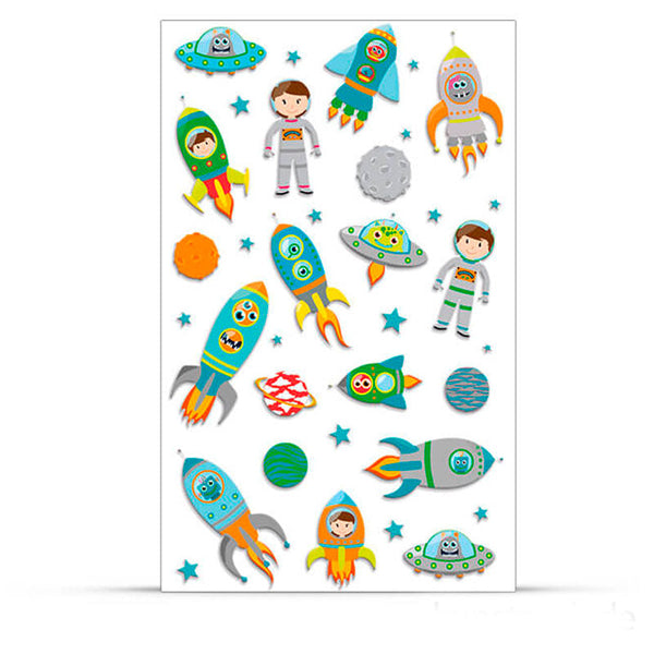 Pegatinas Cooky Naves Espaciales 7,5x12cm Maildor