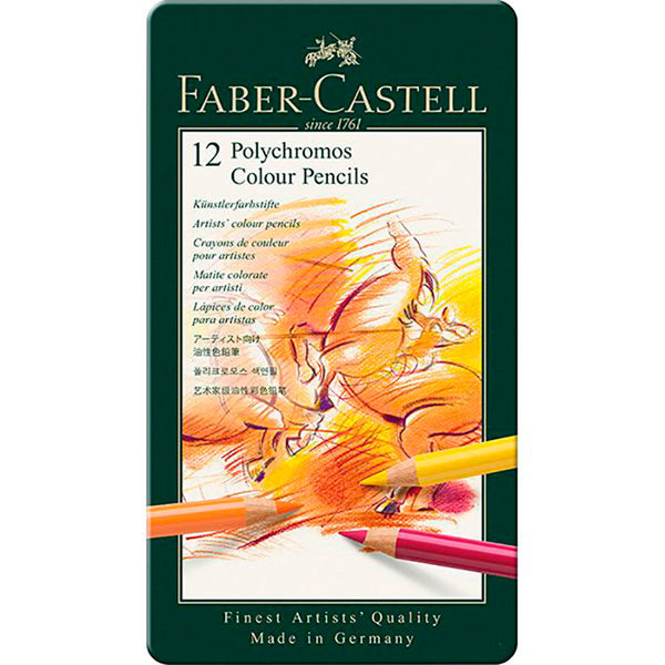 Caja 12 Lápices Polychromos Faber Castell (1)