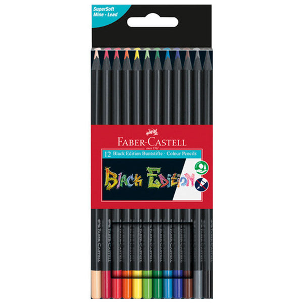 Caja 12 Lápices Black Edition Faber Castell