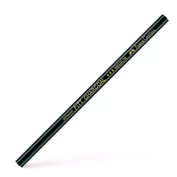 Lápiz Tiza Carboncillo Medio Negro Faber Castell