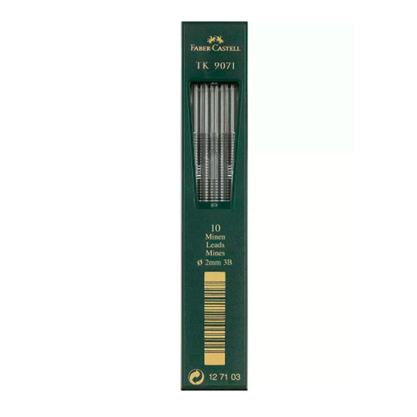 Caja 10 Minas Dibujo TK 9071 3B 2mm Faber Castell