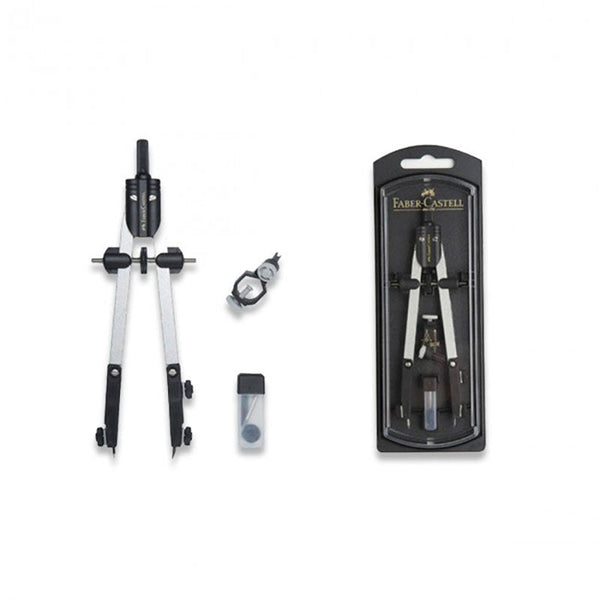 Compas Escolar de Ajuste Rapido con Adaptador Universal Faber Castell