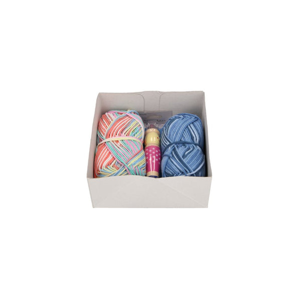 Kit completo de tricotín con hilos e instrucciones, para crear cordón tejido, de la marca Anchor - Milbby tienda de manualidades bellas artes y scrap.