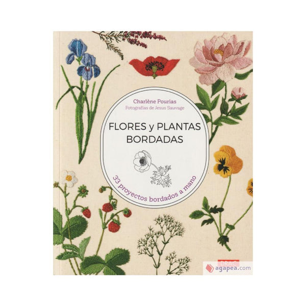 Libro Flores y Plantas Bordadas El Drac