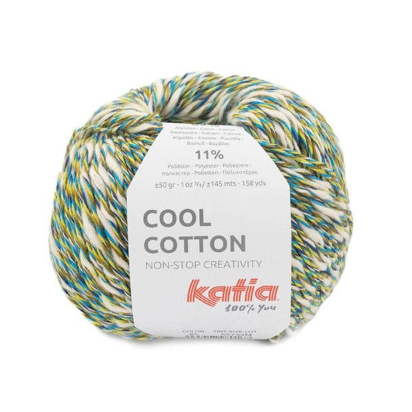 Ovillo Cool Cotton 62% Algodón y 27% Algodón reciclado 50gr Katia