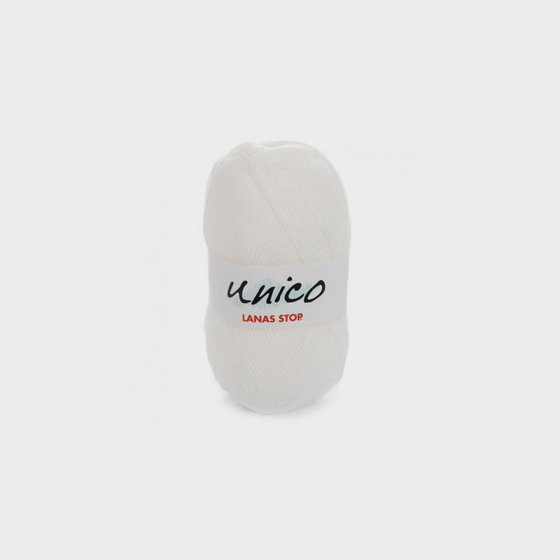 Ovillo Lanas Stop Unico 100gr & unico-1-blanco