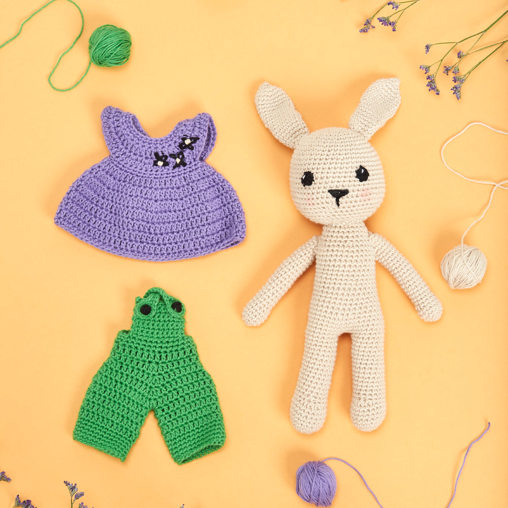 Kit Crochet Amigurumi Bunny –