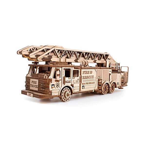 Maqueta Madera Camión de Bomberos Eco-Wood-Art