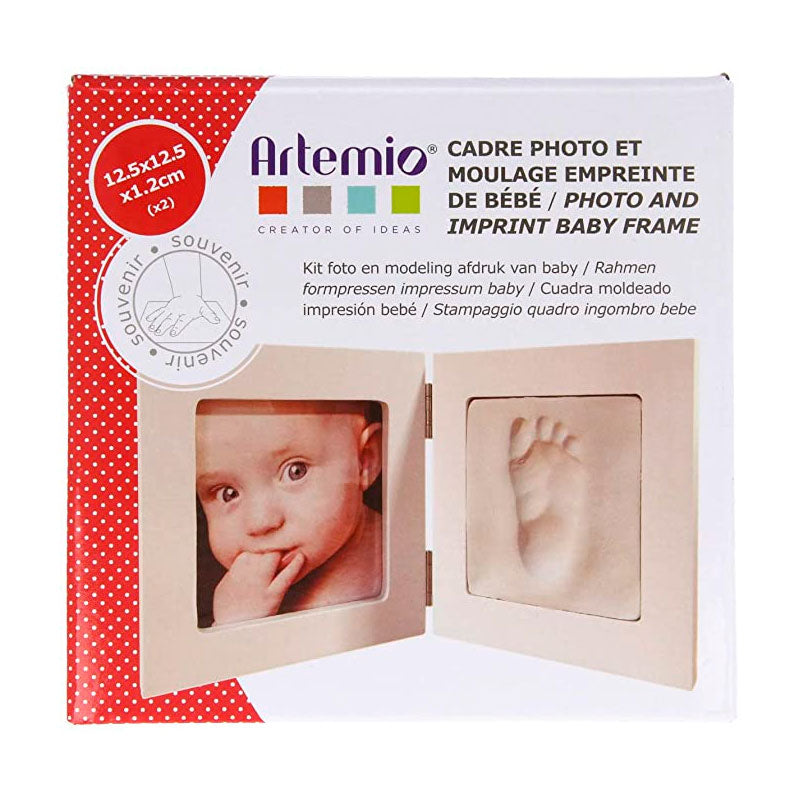 Kit Marco Fotos Moldeado Impresión Bebé Pie 12,5cm Artemio