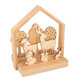 Caja Teatro Animales del Bosque 18x16x11cm 8 Piezas Artemio