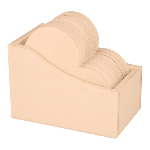 Set 6 Posavaso Madera Corazón Artemio
