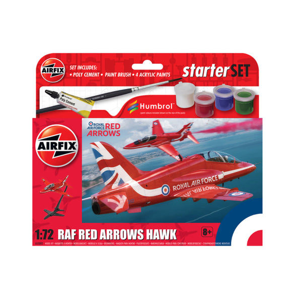 Kit Iniciación Maqueta Avión Red Arrows Hawk Airfix