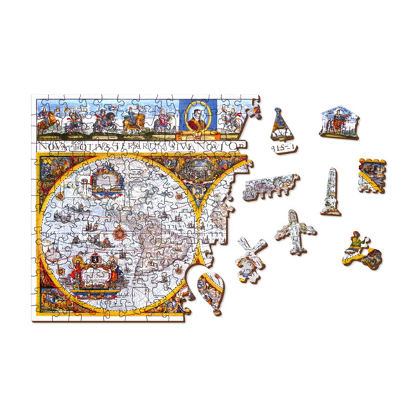 Puzzle 1000 Mapa Antiguo Nova Terrarum Wooden City