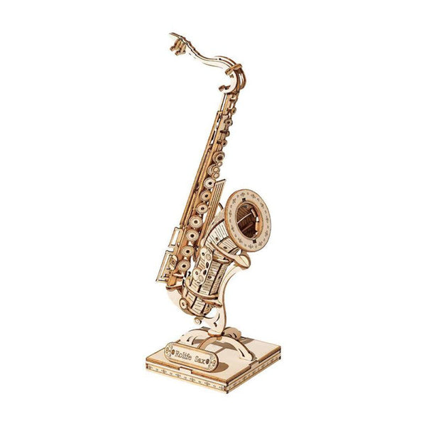 Maqueta Madera Instrumento Musical Saxofón Robotime