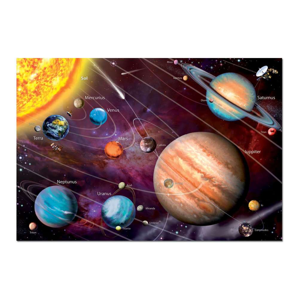 SPACE MYSTERY ムー　全6種＋シークレット1種 Puzzle 1000 Piezas Sistema Solar Neón Educa – Milbby.com
