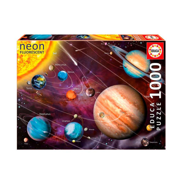 Puzzle 1000 Piezas Sistema Solar Neón Educa
