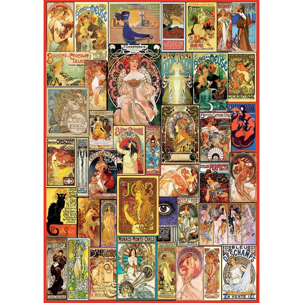 Puzzle 1000 Collage Art Nouveau Educa