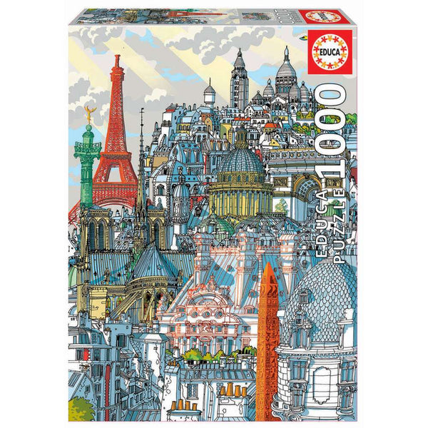 Puzzle 1000 París Carlo Stanga Educa