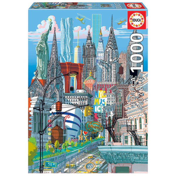 Puzzle 1000 Nueva York Carlo Stanga Educa