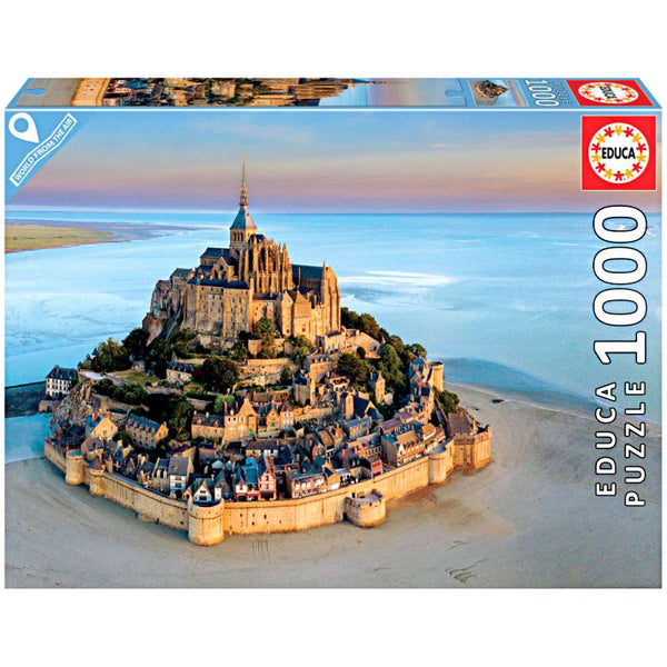 Puzzle 1000 Mont Saint Michel Desde El Aire Educa