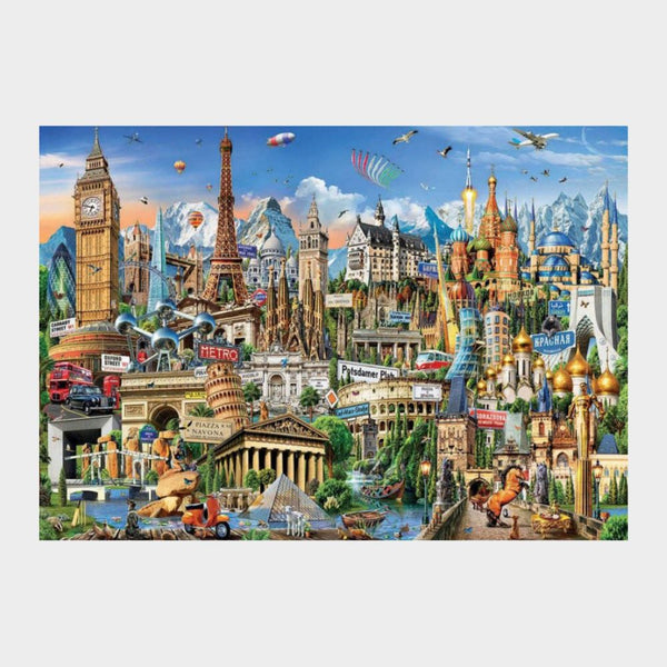 Puzzle 2000 Piezas Símbolos de Europa Educa (1)