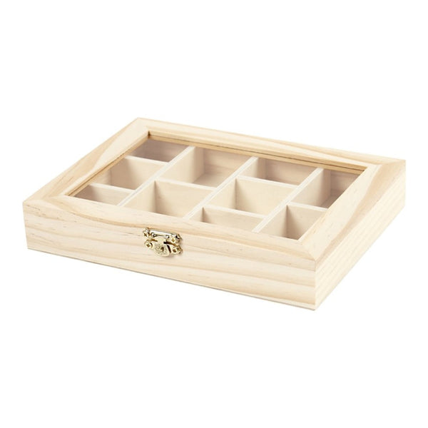 Caja de Madera con Tapa de Cristal (1)