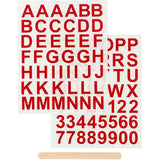 Pegatinas Letras y Números Rojos Creative Company