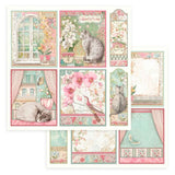 Set 10 Papeles Scrap Orchids And Cats 20x20 Stamperia (2)