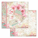 Set 10 Papeles Scrap Orchids And Cats 20x20 Stamperia (8)